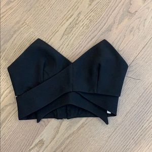 Black bra top for party or hang out